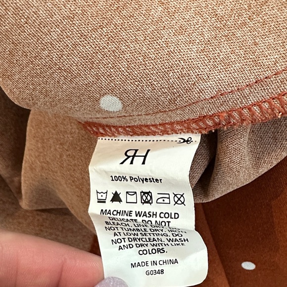 [WOMEN] RIHOAS Maxi Dress Dark Fall Orange Small Like New Rarely Worn - Picture 5 of 7